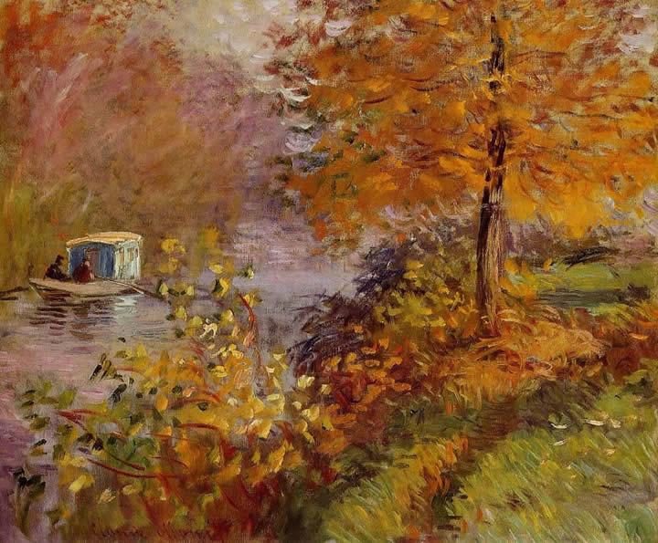 Claude Monet The Studio Boat 2